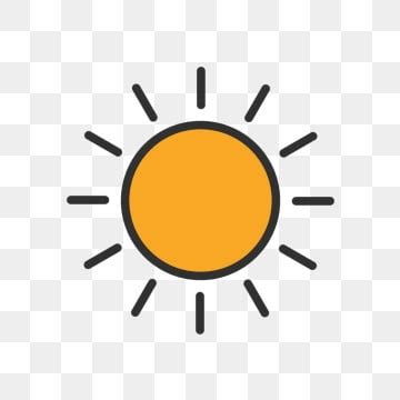 Sun Vector Illustration Icon Sunny Sun Isolated Vector, Sunny, Sun, Isolated PNG and Vector with ...