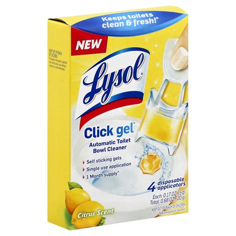 Lysol Click Gel Toilet Bowl Cleaner Citrus Scent Shop Toilet Bowl Cleaners At H E B