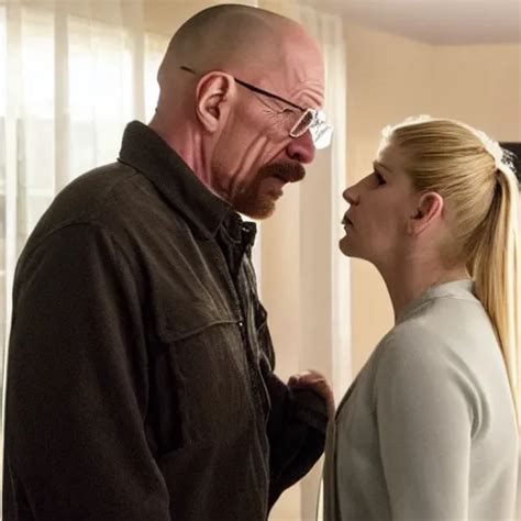 Skyler Catching Walter White Kissing Kim Wexler Stable Diffusion