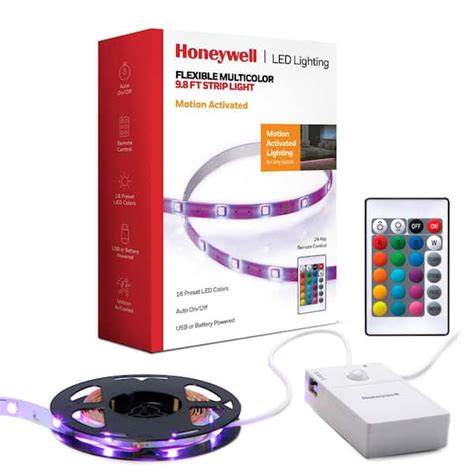 Honeywell Ft Usb Or Battery Powered Led Rgb Motion Activated Strip