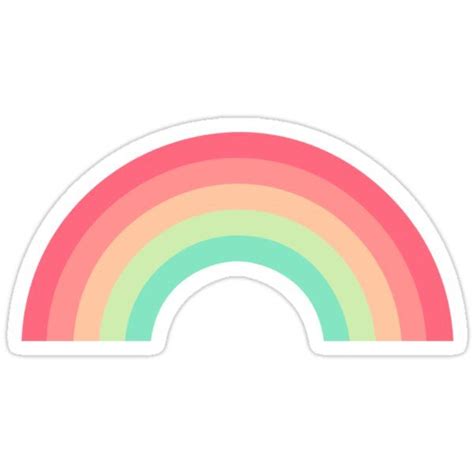 Pastel Rainbow Sticker | Pastel rainbow, Rainbow stickers, Rainbow