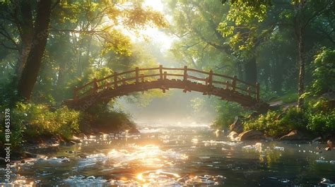 "Spanning Waters: Exploring the Majesty of Bridges Over Rivers" Stock Photo | Adobe Stock