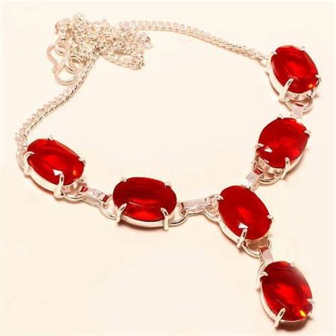 Red Gemstone Necklace at Rs 250/piece | रत्नो का हार in Jaipur | ID ...