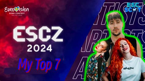 ESCZ 2024 Top 7 Czechia Eurovision 2024 Escz Esc Czechia