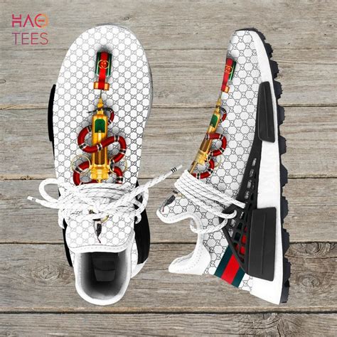 Gucci White Snake NMD Human Race Shoes Sneakers