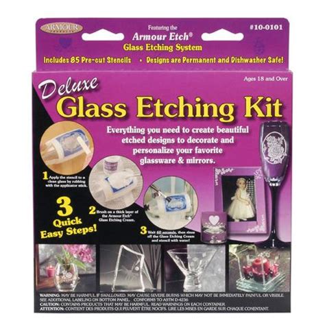 Consumercrafts Product Armour Etch Deluxe Glass Etching Kit Glass