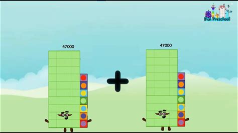 Numberblocks Double Same Addition 41000 To 100000 Big Numbers Learn To