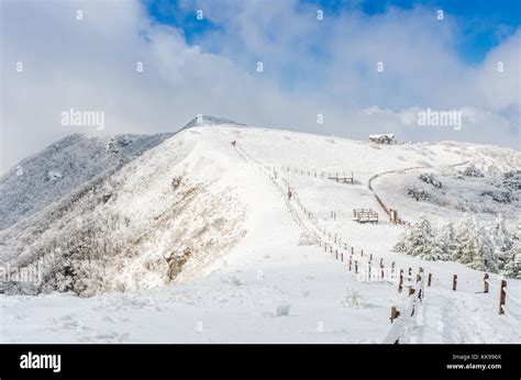 Seoraksan National Park Winter Tourism Hi Res Stock Photography And