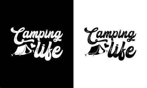 Camping Cita Dise O De Camiseta Tipograf A Vector Premium