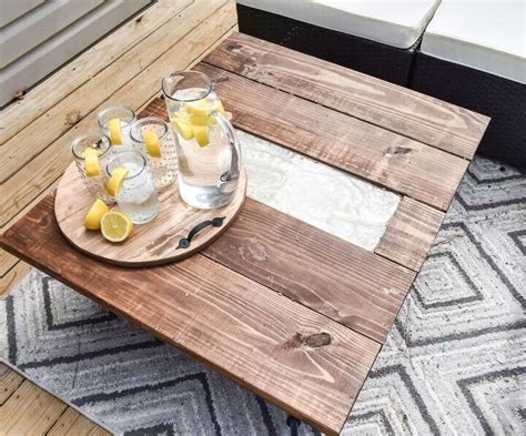 Easy Epoxy Outdoor DIY Table on a Small Budget | Hometalk