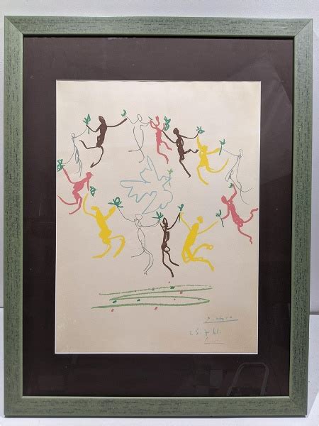 1961 Pablo Picasso Dance Of The Youth Signed Lithograph