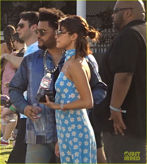 Selena Gomez The Weeknd Share Kiss Day Two Coachella Selena Gomez