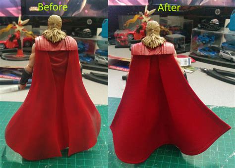 Non-TF: - Custom cloth cape for SHF Thor | TFW2005 - The 2005 Boards