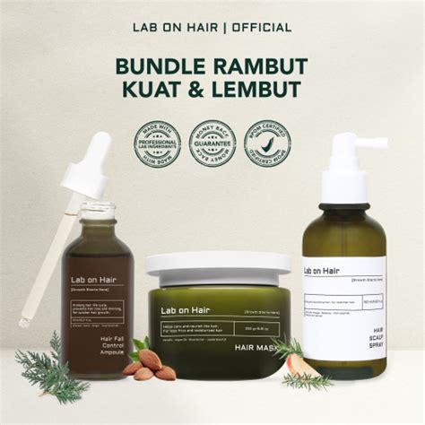 Promo Lab On Hair Bundle Ampoule Scalp Spray Hair Mask Paket