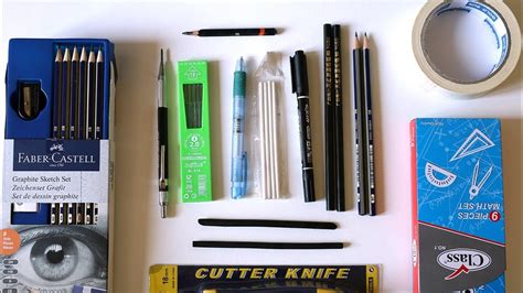 Basic Drawing Tools And Materials Sketching Tools For Beginners