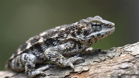 lizard    small lizards sits  edge  branch backgrounds psd