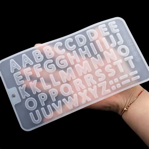 Silicone Alphabet Number Letter Mold For Diy Resin Personalized Jewelry