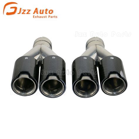 Universal Stainless Steel Exhaust Tips Bmw M Look Dual X D Set