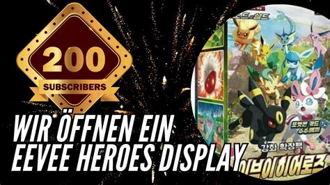 Wir öffnen ein EEVEE HEROES Display und ziehen DIESE Karte Danke für