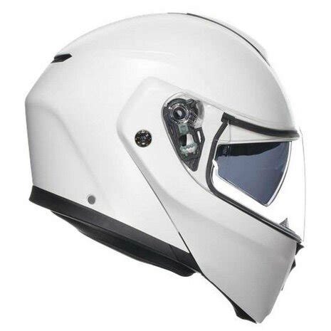 Agv Streetmodular Mono Materia Matt White Motorcycle Helmet