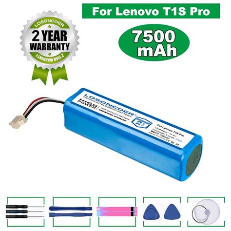 LOSONCOER Battery 7500mAh Para Sa Lenovo T1 Pro Para Sa Lenovo T1S Pro