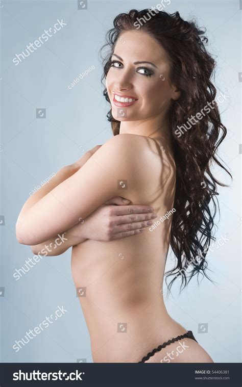 Beautiful Smiling Sexy Woman Naked Hair Stock Photo Shutterstock