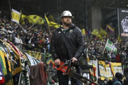 Timber Joey Portland Timbers Mascot Lifts Editorial Stock Photo - Stock ...