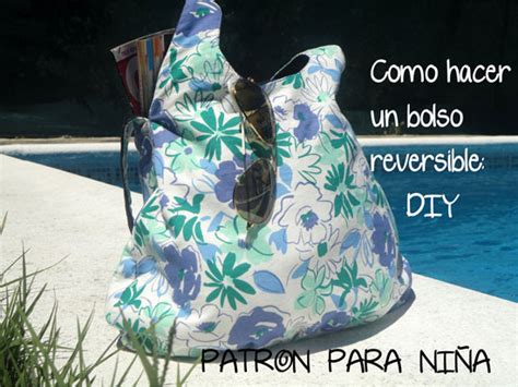 Como hacer un bolso reversible DIY patrón para niña HANDBOX