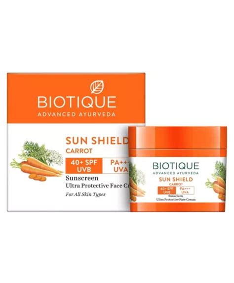 Biotique Bio Carotte Cr Me Visage Ultra Apaisante Spf Cr Me Solaire