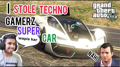 I Stole A Techno Gamerz Lamborghini Terzo Gta V Gameplay Kuldeep