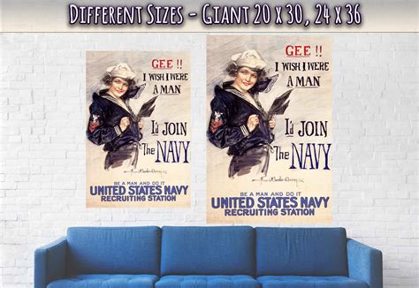 Vintage Sexist Poster World War 1 Propaganda Poster Print Us Etsy