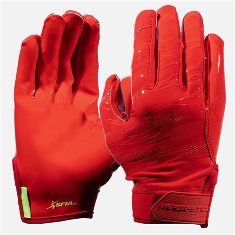 Phenom Elite Red Football Gloves Vps4 Pro Label Edition