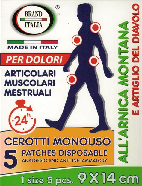 Cerotti All Arnica E Artiglio Del Diavolo X Cm Analgesico