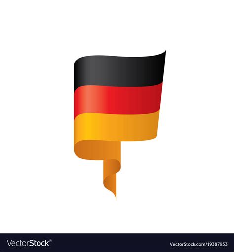 Germany flag Royalty Free Vector Image - VectorStock