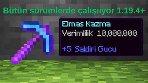 Minecraft Verimlilik 1000 Kazma Nasıl Yapılır YouTube