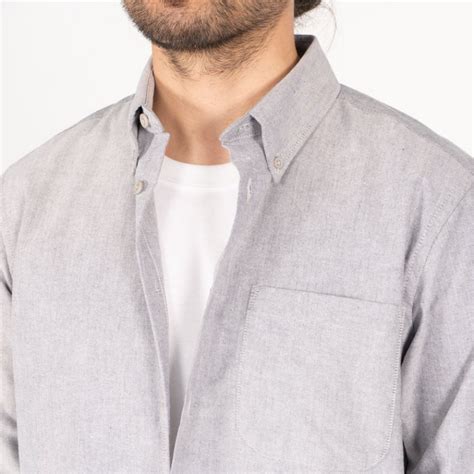 Naked And Famous Easy Shirt Cotton Oxford Black