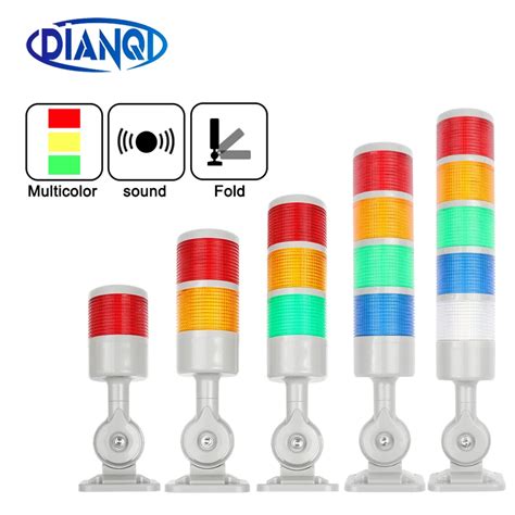 Rotatable 180 Stack Light Red Orange Amber Green Warning Light