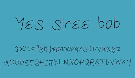 Yes Siree Bob Free Font