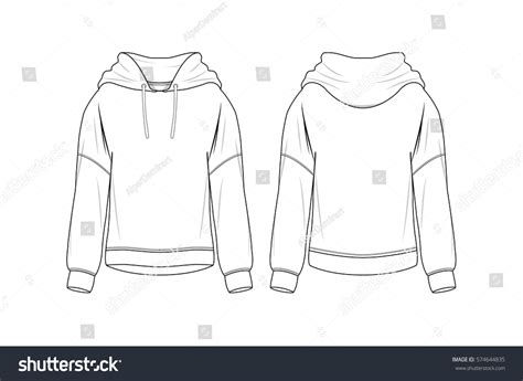 Vector Sweatshirt Template Stock Vector (Royalty Free) 574644835