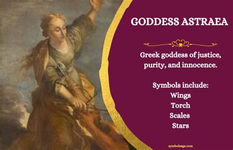 Astraea Greek Goddess Of Justice And Innocence Symbol Sage