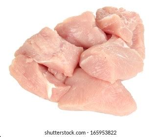 Top View Raw Chicken Fillet Chunks Stock Photo 605491232 Shutterstock