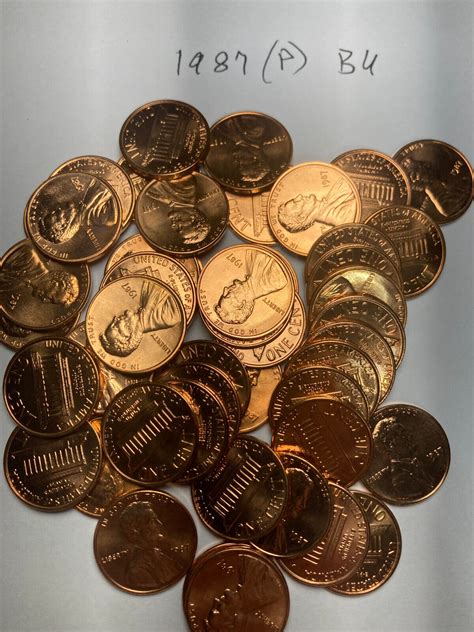 P Bu Lincoln Memorial Cent Penny Roll Coins Ebay