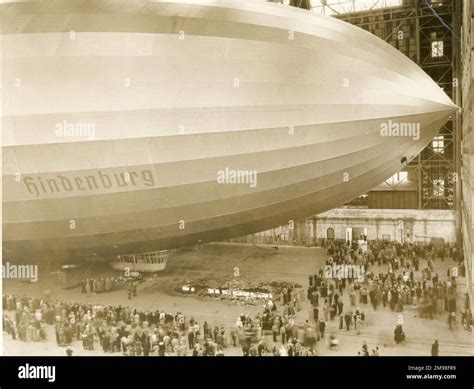 The Lz 129 Hindenburg At Lakehurst New Jersey 10 May 1936 Following Its First Flight To North