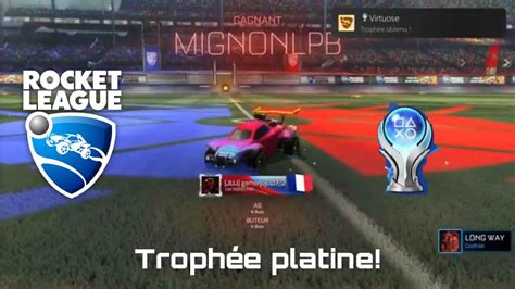 Le trophée platine sur ROCKET league YouTube