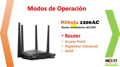 Cómo configurar router nexxt nebula 1200 ac Mundowin