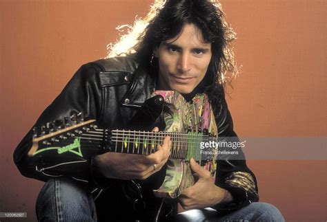 Guitar Player Steve Vai Poses At A Hotel In Amsterdam Netherlands On