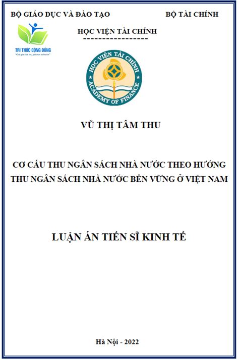 TẢI NGAY 6 Mẫu Luận Văn Thạc Sĩ Học Viện Tài Chính Được Chấm Điểm Cao Nhất