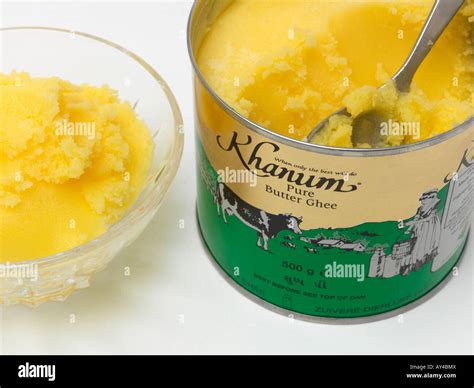 Ghee Indian Clarified Butter Stock Photo Alamy