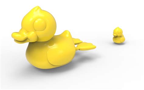 Duckie Two Rubber Ducks 3d Model 3d Printable Cgtrader