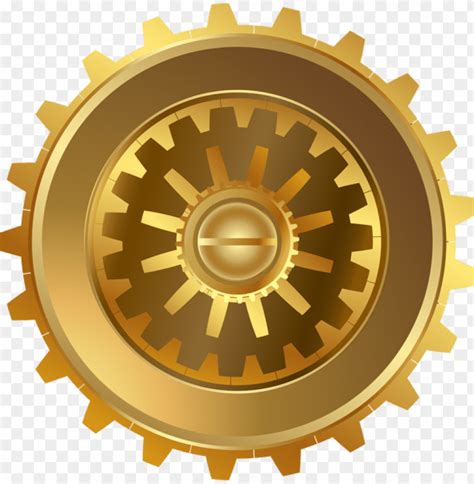 Gold Steampunk Gear Clipart Png Photo 44808 Toppng